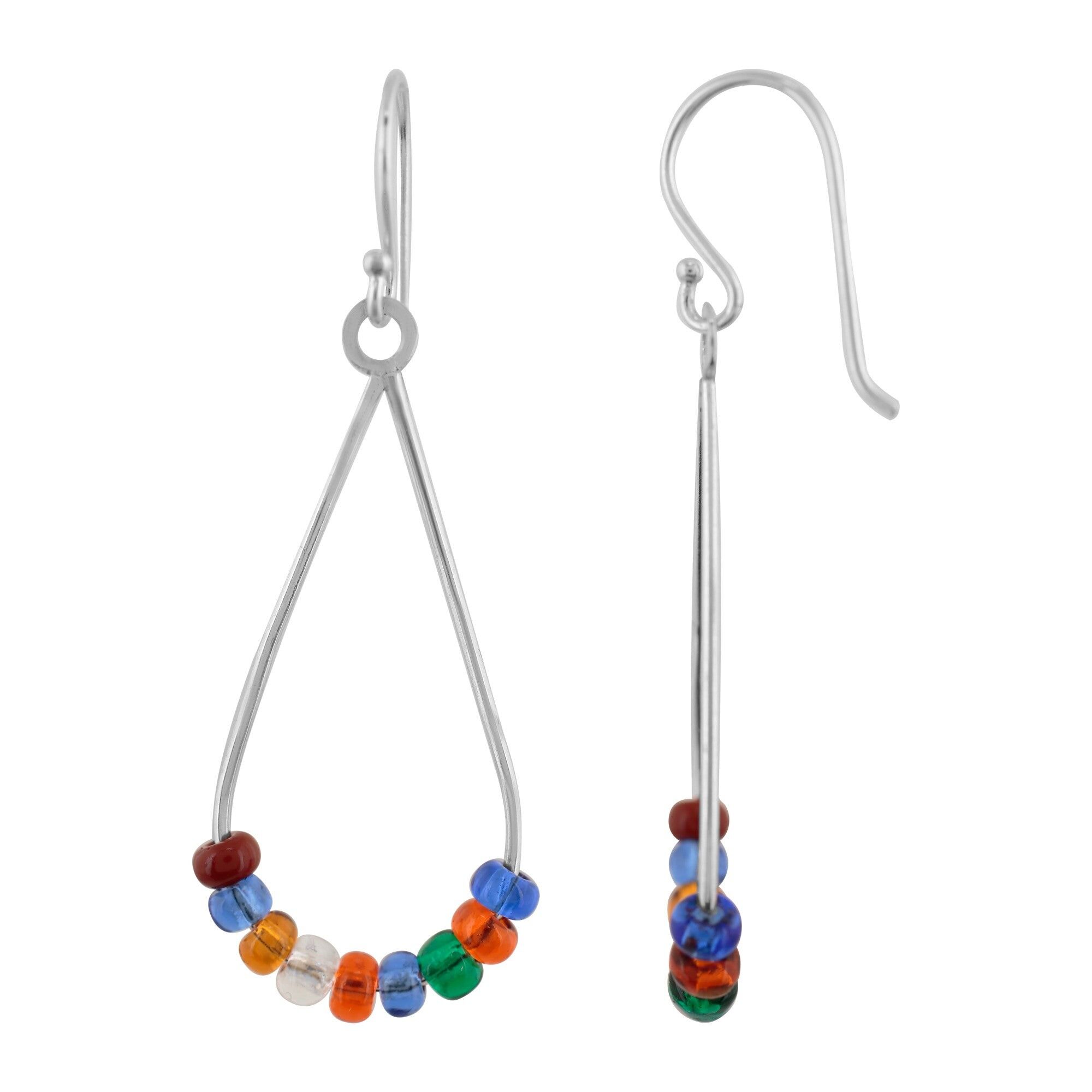 "Drop gde" multi orecchino in argento sterling