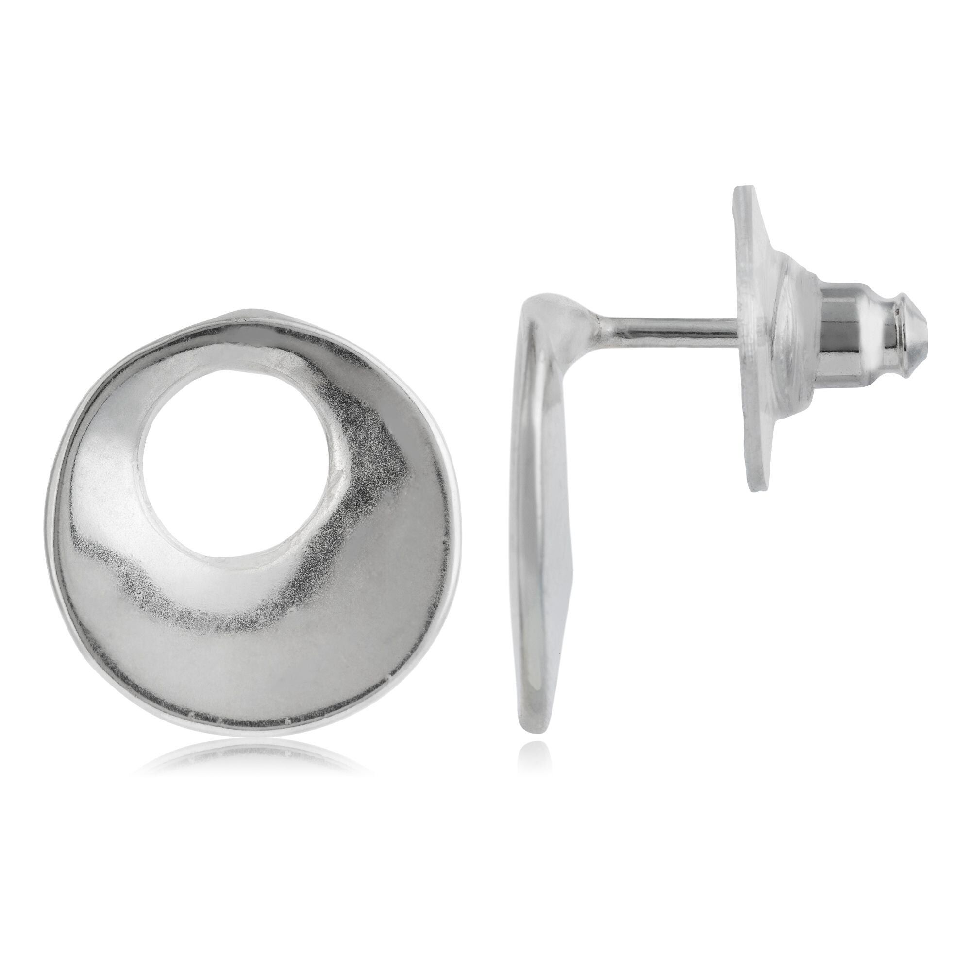 Space1 orecchino tondo in argento