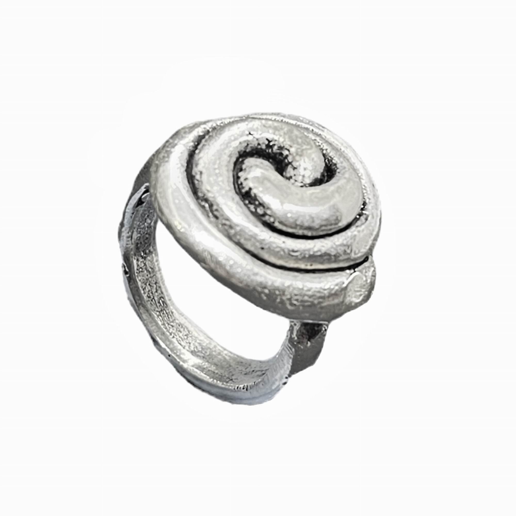 Alice Spiralring in versilbert