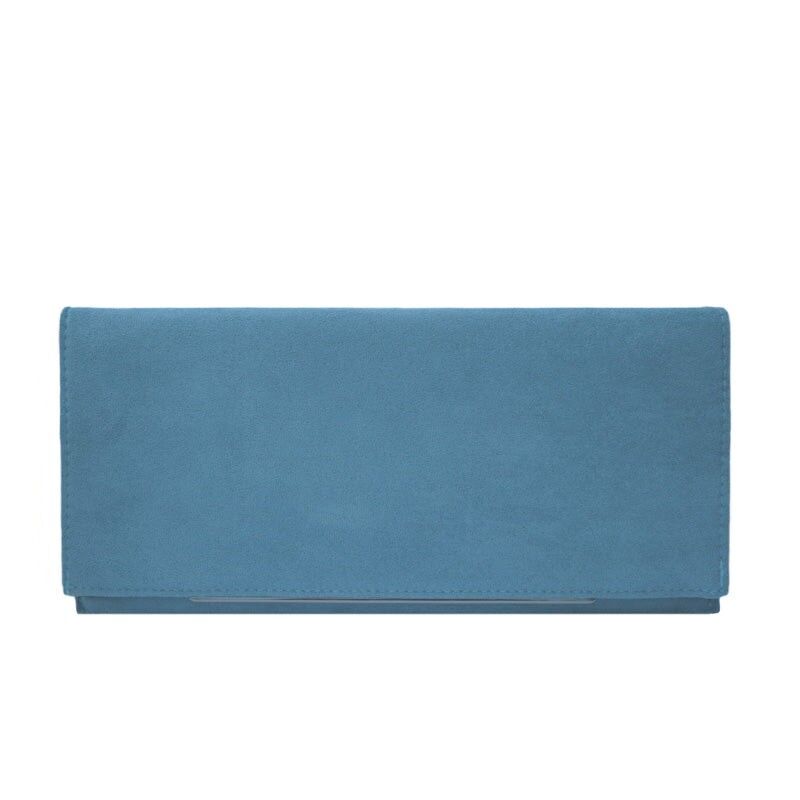 Petrolblaue Chrom-Umschlagtasche