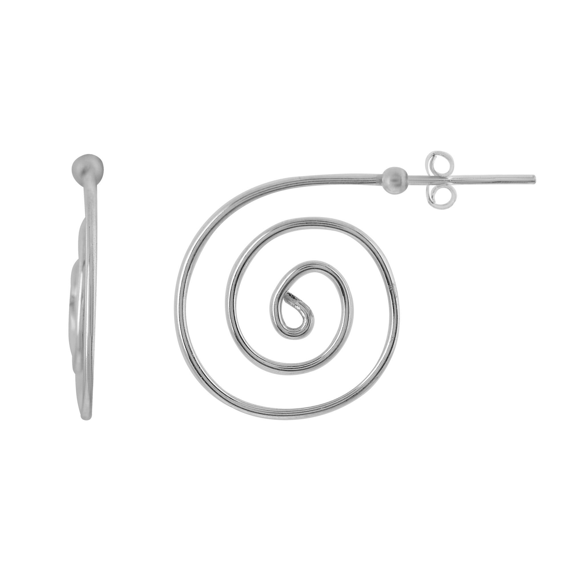 Silver Creole "Unique Silver" Spirale d'argento 925