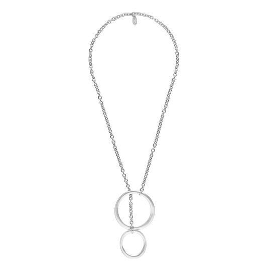 Collana placcata argento di media lunghezza Enlazados plata 70cm