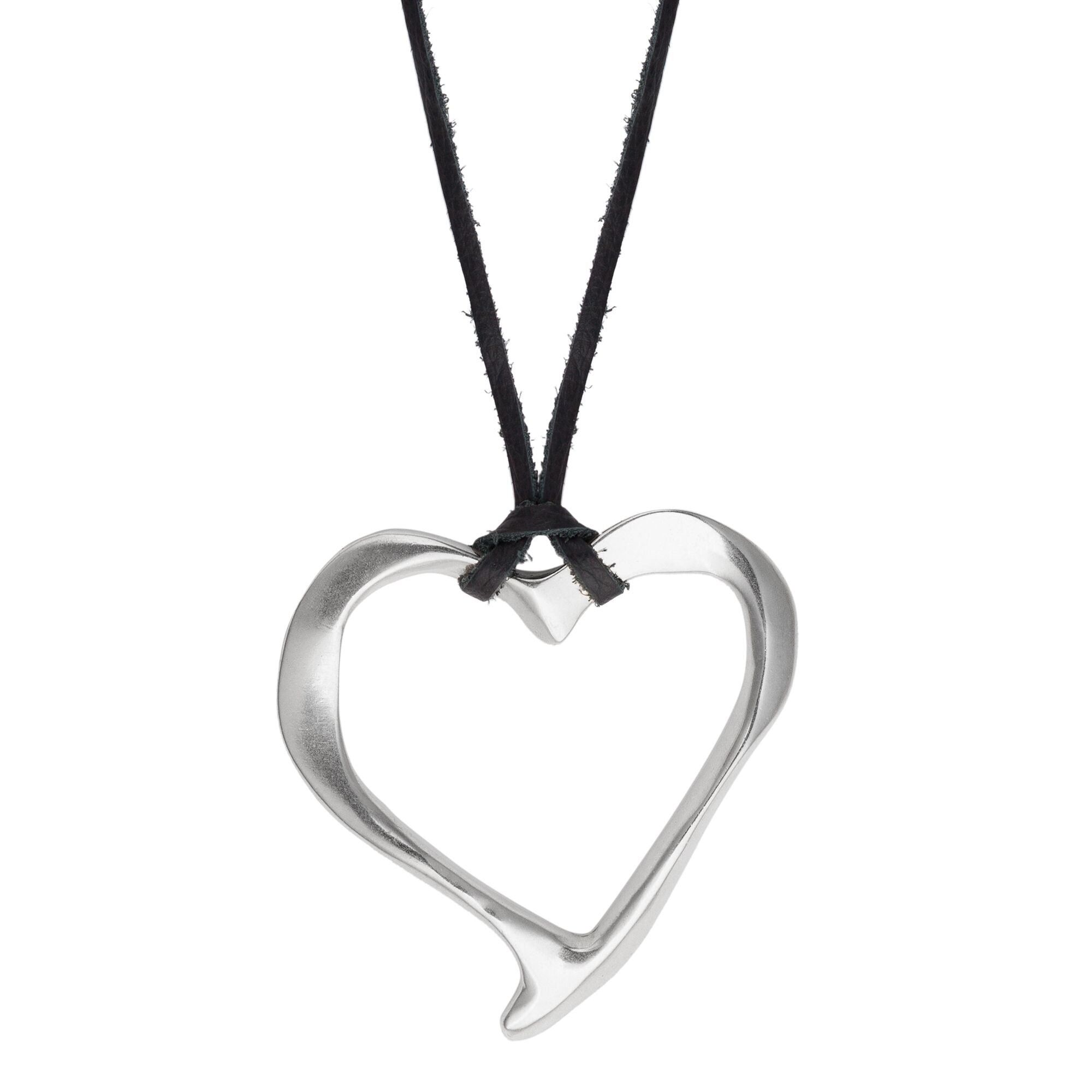 Collana cuore grande in argento