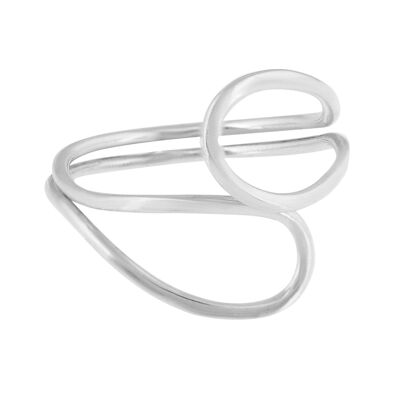 Anillo plata "Plata Única" "Twin" en plata de ley