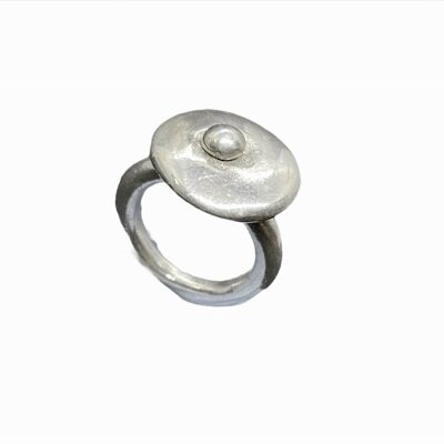 Anillo Frenche en chapado plata