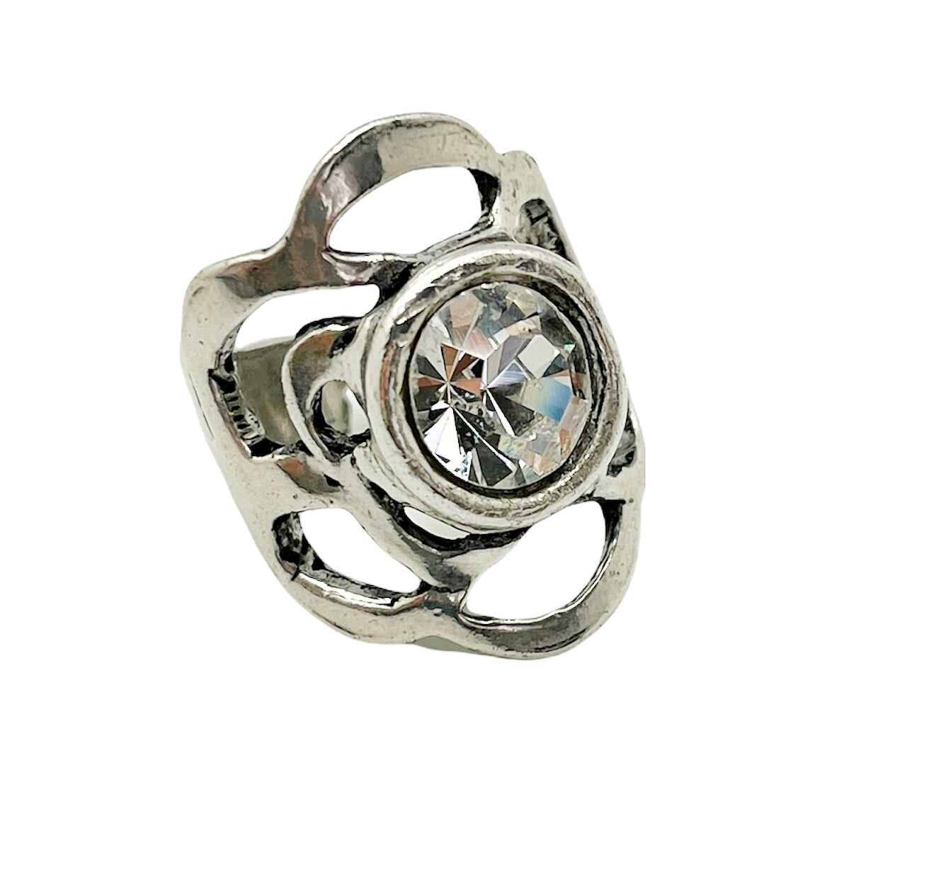 Anello a nido d'ape in cristallo SW