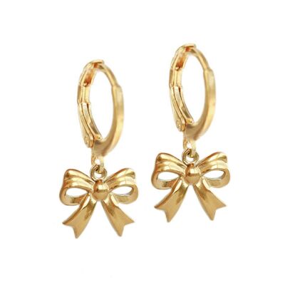Orecchini in oro con fiocchi