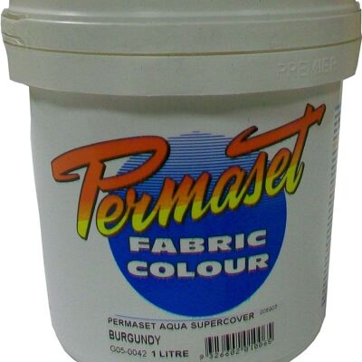 Permaset Aqua Standard 1 litre Bordeaux - Encre de sérigraphie pour tissus - Kit de sérigraphie idéal pour la maison, le bureau, le kit de démarrage, la peinture textile, la sérigraphie et autres encres textiles