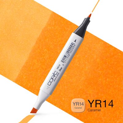 Pennarello colorato COPIC Classic - (YR-14) Caramello, per arte e artigianato, colorazione, grafica, evidenziatore, design, anime, professionisti e principianti, articoli artistici e libri da colorare