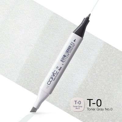 Rotulador de color clásico COPIC - Tóner gris (T-0) n.º0, Para arte y manualidades, Coloración, Gráficos, Resaltadores, Diseño, Anime, Profesionales y principiantes, Materiales de arte y libros para colorear
