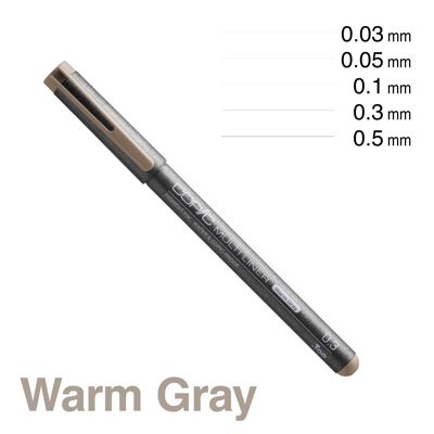 COPIC Multiliner Coloured Fineliner Pen - Warm Grey 0.05mm, For Art & Crafts, Colouring, Graphics, Highlighter, Design, Anime, Professional & Beginners, Art Supplies & Colouring Books