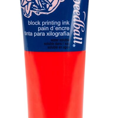 Speedball Water-Soluble Block Ink, Light Red, 5oz
