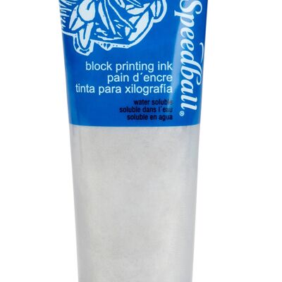 Speedball Water-Soluble Block Ink, Silver, 5oz