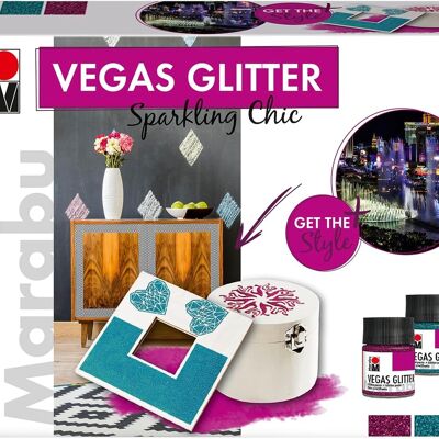 Marabu Vegas Glitter Set City Life, Multicolor, Set individual