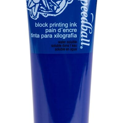 Tinta en bloque soluble en agua Speedball, cian de proceso, 5 oz