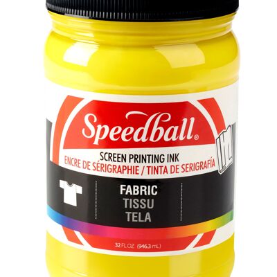 Speedball Fabric Screen Printing Ink, Yellow, 32oz