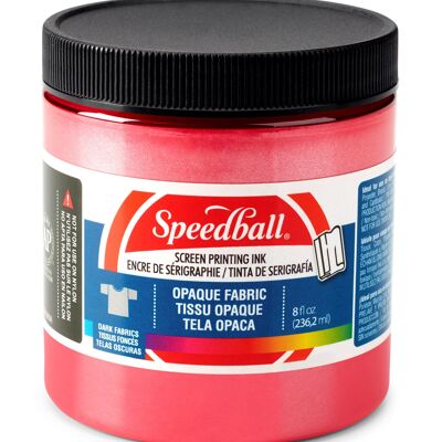 Encre de sérigraphie opaque Speedball pour tissu, framboise, 227 g