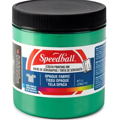 Encre de sérigraphie opaque Speedball pour tissus, émeraude, 227 g
