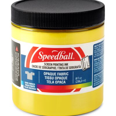 Encre de sérigraphie opaque Speedball pour tissus, couleur citrine, 227 g