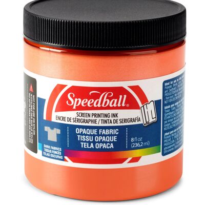 Speedball Opaque Fabric Screen Printing Ink, Sherbert, 8oz