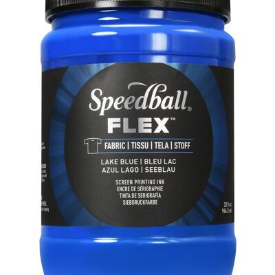 Inchiostro per serigrafia Speedball per tessuti, blu lago, 32 oz