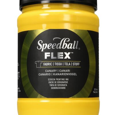 Speedball Flex Screen Printing Fabric Ink, Canary, 32oz