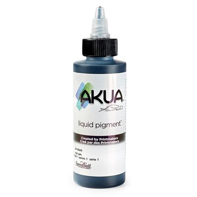 Pigmento líquido Speedball Akua, negro azabache, 4 oz