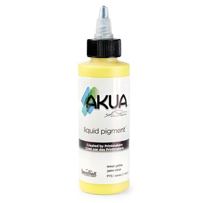 Pigment liquide Speedball Akua, jaune citron, 113 g