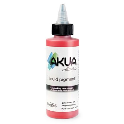 Pigmento liquido Speedball Akua, rosso chinacridone, 4 oz
