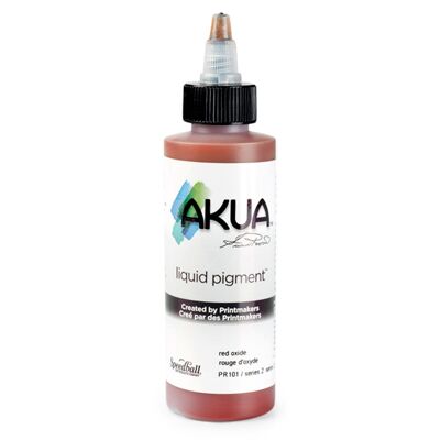 Pigmento liquido Speedball Akua, ossido rosso, 4 oz