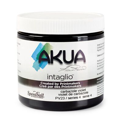 Tinta de impresión calcográfica Speedball a base de agua, violeta carbazol, 8 oz