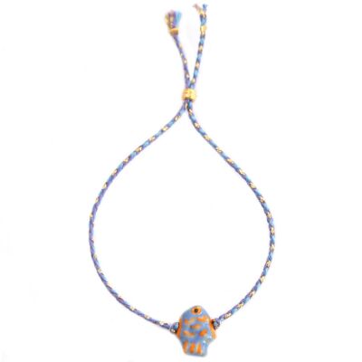 Pulsera pez tropical morado