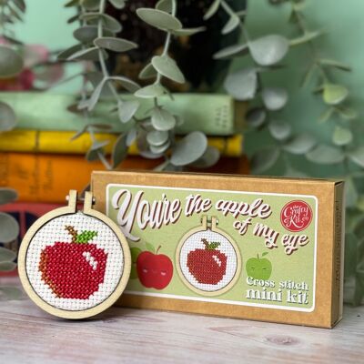 'Eres la niña de mis ojos' Kit de punto de cruz Mini Matchbox