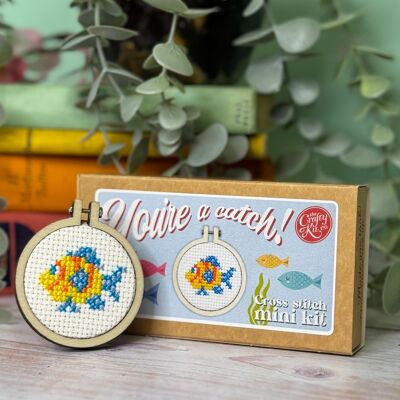 ´¡Eres un partido!' Kit de punto de cruz Mini Matchbox