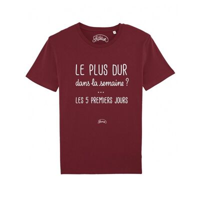 LA SEMAINE - Tee-shirt Bordeaux