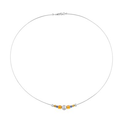 Gargantilla"Moly"hilo plata de ley cristal Swarovski