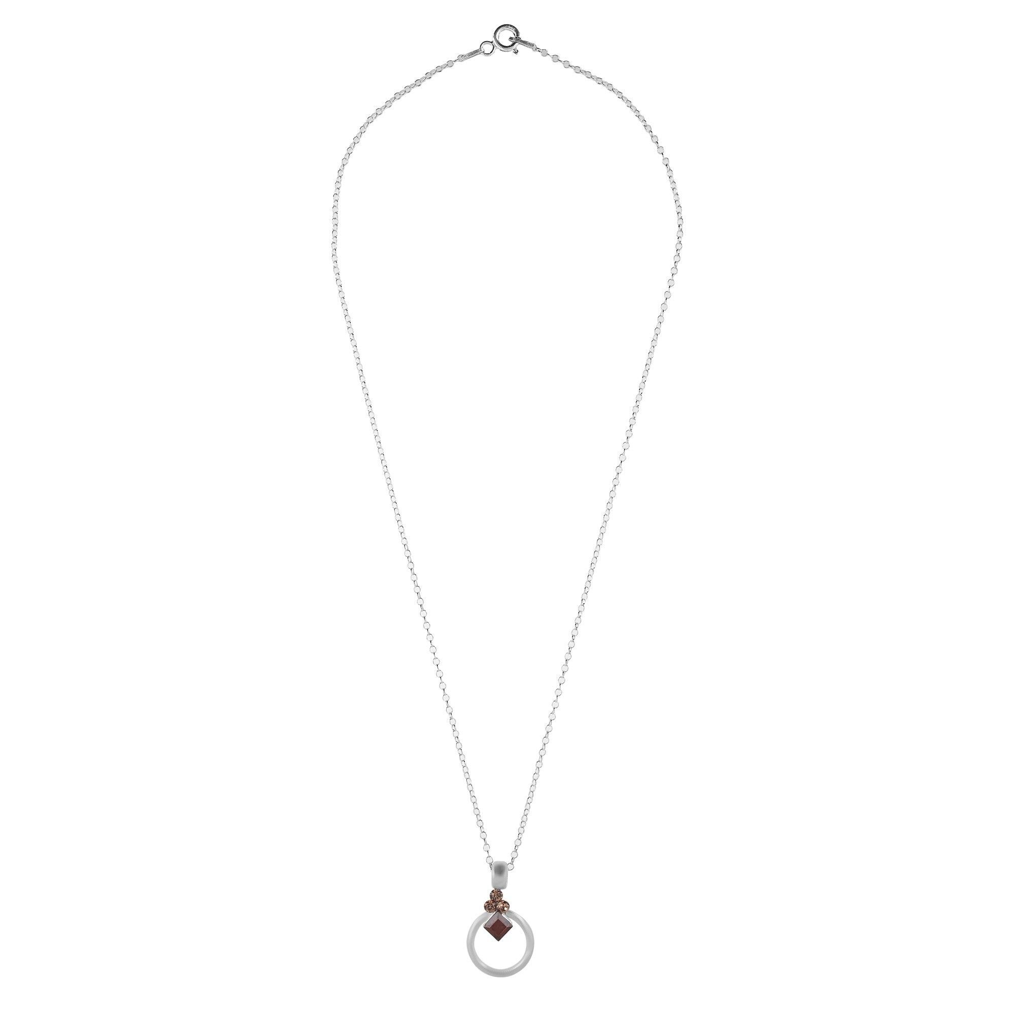 Girocollo Swarovski Clow Topaz in argento sterling