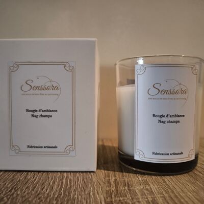 🔮 Bougie Artisanale Nag Champa – Mystique et sérénité d’Orient