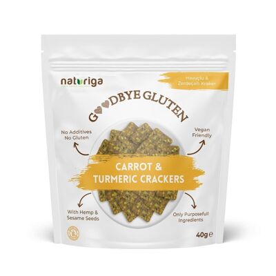 Crackers senza glutine Naturiga alla curcuma e carota (40 g)