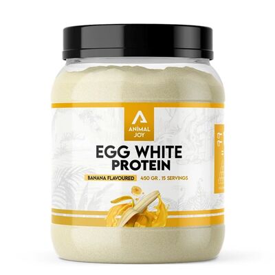 Animal Joy Egg White Protein Banana Flavored 450 Gr / 15 Serving