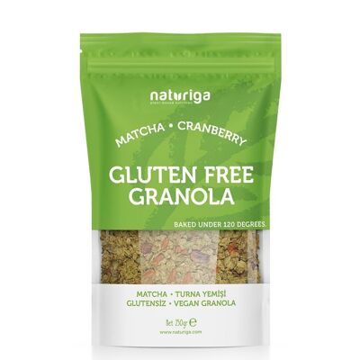 Naturiga Gluten Free Granola / Matcha & Cranberry (250 Gr)