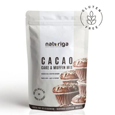 Préparation pour gâteau au cacao sans gluten Naturiga (260 g)