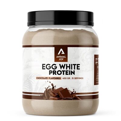 Protéines de blanc d'œuf au chocolat Animal Joy 450 g / 15 portions