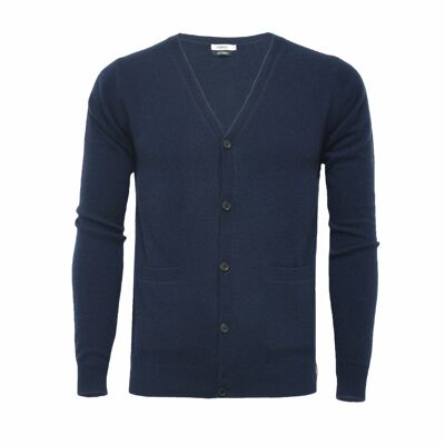 Cardigan Cachemire Marine