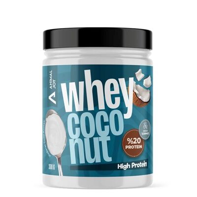 Crema de suero de leche de coco para untar Animal Joy 300 g