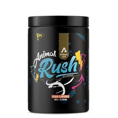 Animal Joy Animal Rush Pre-Workout Peach Flavored 300 Gr / 15 Serving