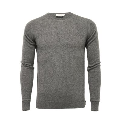 Girocollo Cashmere Grigio Medio