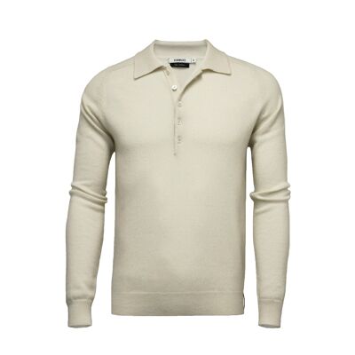 Polo in Cashmere Porter Woolwhite