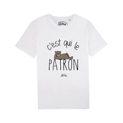C'EST QUI LE PATRON - Camiseta blanca