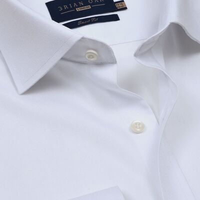 Camisa Dobby Blanca Texturizada